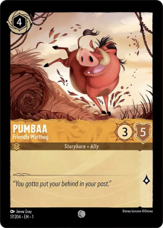 Pumbaa - Friendly Warthog / The First Chapter / Lorcana