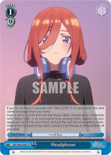 Headphone / The Quintessential Quintuplets 2 / Weiss Schwarz