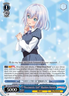 "Pessimistic Girl" Mashiro Kurata / Morfonica x RAISE A SUILEN / Weiss Schwarz