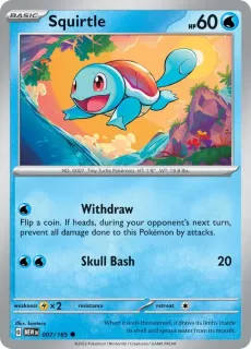 Squirtle / Pokemon Card 151 / Scarlet & Violet / Pokemon