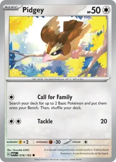 Pidgey / Pokemon Card 151 / Scarlet & Violet / Pokemon