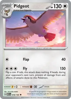 Pidgeot / Pokemon Card 151 / Scarlet & Violet / Pokemon