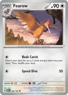 Fearow / Pokemon Card 151 / Scarlet & Violet / Pokemon