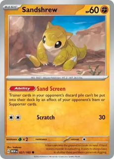 Sandshrew / Pokemon Card 151 / Scarlet & Violet / Pokemon