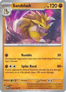 Sandslash / Pokemon Card 151 / Scarlet & Violet / Pokemon