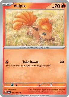 Vulpix / Surging Sparks / Scarlet & Violet / Pokemon