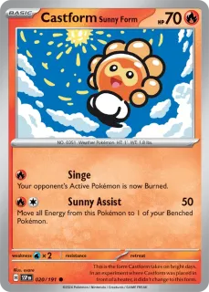 Castform Sunny Form / Surging Sparks / Scarlet & Violet / Pokemon