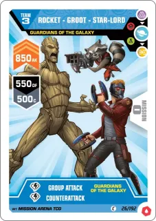 Rocket - Groot - Star-Lord / Marvel Mission Arena 