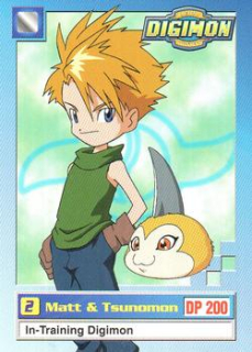 Matt & Tsunomon  / series 1 / DIGIMON upper deck